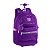 Mochila Escolar De Rodinha Rebeca Bonbon Infantil  cor ROXA - Imagem 1