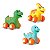 Brinquedo Carrinho Dino Verde + Amarelo + Azul - Imagem 1
