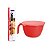 Kit Tigela Inovar Vermelho  + Termômetro digital Culinário - Imagem 1
