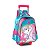 Mochila de Rodinhas Escolar Unicórnio Infantil Clio cor Azul - Imagem 1
