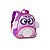 Mochila Escolar Costas Clio Infantil Corujinha Lilás - Imagem 1