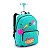 Kit Mochila Rodas + Estojo + Lancheira Verde - Seanite - Imagem 2