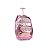 Kit Escolar Mochila de Rodinha Metalizada e Estojo RB Rosa - Imagem 2