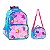 Super Kit Escolar Mochila Holográfica + Lancheira Azul - Imagem 1