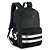 Mochila Escolar Costas Gangster Juvenil Preta - Imagem 1