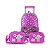 Kit Escolar Mochila de Rodinhas Cactos Clio Kids infantil - Imagem 1