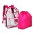 Mochila Costas Luluca Lulike Rosa Claro Transparente - Clio - Imagem 2
