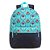 Kit Escolar de Mochila e Estojo Capricho Verde Água Floral - Imagem 2