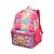 Mochila Escolar Costas Infantil Emoji arco iris com Paetê - Imagem 1