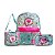 Kit Mochila Luluca + Lancheira e Estojo azul Claro jeans - Imagem 1