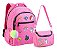 Kit Mochila Escolar e Lancheira Térmica Feel Good Vibes rosa - Imagem 1