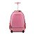 Kit Mochila Rodas RB+ Lancheira + Estojo Box Metalizada Rosa - Imagem 3