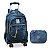 Super Kit Escolar Mochila Rebecca bonbon e Estojo Jeans azul - Imagem 1