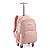 Kit Mochila de Rodinhas + Estojo Rosa Metalizado - Colorup - Imagem 2