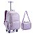 Kit Mochila de Rodinhas + Lancheira Lilás - Colorup - Imagem 1
