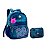 Kit Rebecca Bonbon Jeans Azul Escuro Mochila E Estojo Box - Imagem 1