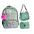Kit Escolar Mochila + Lancheira + Estojo RB Jeans Verde - Imagem 1