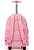 Mochila De Rodinhas Escolar Capricho Rosa Claro flores - Imagem 6