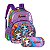 Kit Escolar Mochila + Estojo Poopsie Slime Roxo - Maxlog - Imagem 1