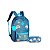 Super Kit Unicórnios Mochila e Estojo I Believe Cor Azul - Imagem 1