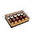 Caixa Com 10un Para Chocolate Decorativa Dourado e Marron - Imagem 1