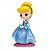 Boneca Cinderella Glitter Line Qposket 16cm Banpresto - Imagem 2