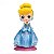Boneca Cinderella Glitter Line Qposket 16cm Banpresto - Imagem 1