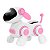 Brinquedo Cachorro Robô c/ Face Digital Infantil Rosa - Imagem 2