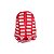 Mochila Escolar Love Listrada Vermelho Rebecca Bonbon Costas - Imagem 3