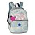 Mochila Escolar Rebecca Bonbon Jeans Azul Claro Feminina - Imagem 1
