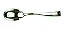 Mini colher 90un Silver Plastic Linha de luxo descartavel - Imagem 2