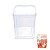 Pote Quadrado 350ml 20un Bolo De Pote Microondas Freezer - Imagem 1