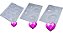 Kit Formas de Chocolate Coração Lapidado 9835 9836 9837 - Imagem 1
