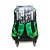 Mochila Escolar De Rodinhas E Alças Costas Pixel Crash Verde - Imagem 3