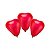 Balão Decorativo Coração Liso Vermelho 50 unidades Numero 6 - Imagem 1