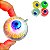 Brinquedo Bolinha de Olho com Led Royal Eye Ball Cores - Imagem 1