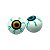 Bola Anti Stress Olho Splash Gel  Alivio Zoop Toys Amarelo - Imagem 3