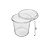 Kit Pote Redondo Com Tampa 145ml 48 Un Prafesta - Imagem 3
