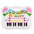 Brinquedo Piano Musical Animal Rosa Sons Educativo - Braskit - Imagem 2