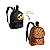 Mochila Escolar Emoji 2 em 1 Dupla face Preta Infantil - Imagem 1