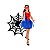 Fantasia Infantil Feminina Spider Girl Global Fantasias - Imagem 2