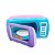 Brinquedo Mini Micro-ondas Azul Infantil - Bs Toys - Imagem 2
