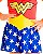 Fantasia Infantil Feminina Mulher Maravilha Baby Sula - Imagem 3