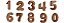 10Un Formas De Acetato Numeros Chocolate BWB - Imagem 3