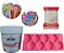 Kit Isomalt 500g com Forma Pirulito rosa + 1 palito 9cm - Imagem 1