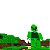 Boneco My creator Verde Infantil Tamanho Real com 8 Peças - Imagem 2