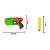 Arma Lançador de Projeteis Mira Certa Air Gun Zoop Toys - Imagem 3