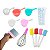 Kit Confeitaria Panelinha+Espátula+Raspador+Batedor+Medidor - Imagem 1