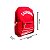 Mochila Costas Escolar Jovem Califórnia clio Style Vermelho - Imagem 4
