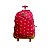 Mochila Escolar Melancia C/ Rodinhas Clio Girls Vermelho - Imagem 1